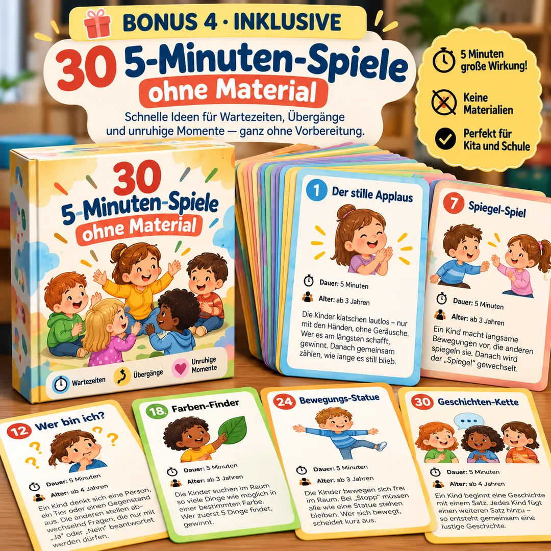 Bonus: 30 5-Minuten-Spiele ohne Material